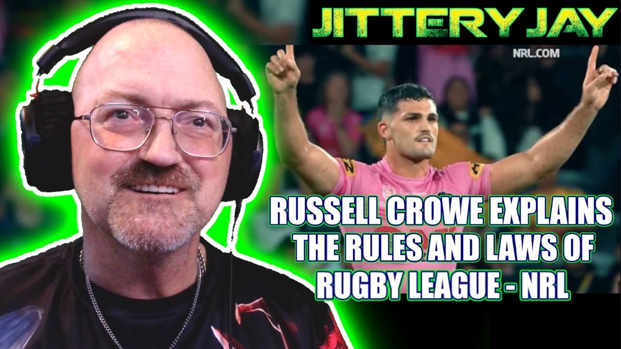 Рассел Кроу объясняет правила и законы регбийной лиги — NRL — First Reaction