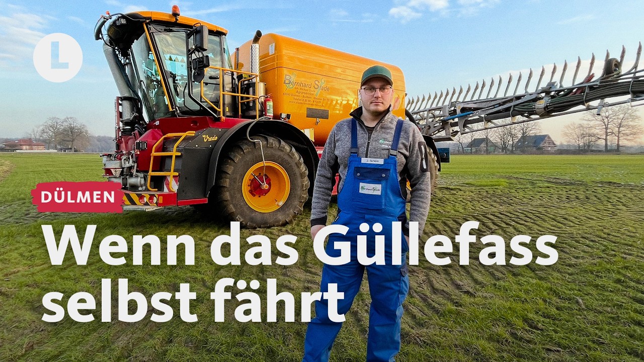 Düngen mit dem rollenden Güllefass | WDR Lokalzeit LandSchafft