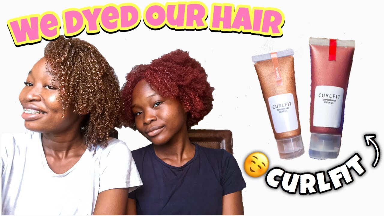 How I use CURLFIT temporary hair dye 💛💚💜❤️