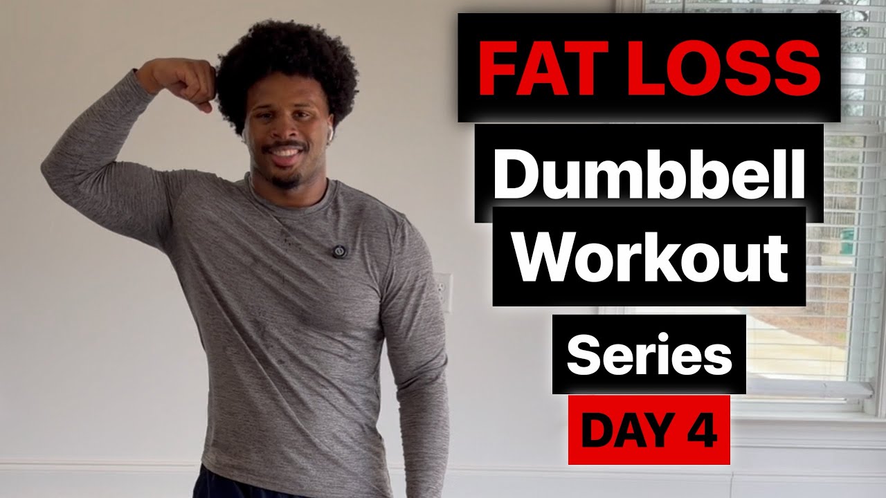 7 Day Full Body Dumbbell Fat Loss: Day 4 | Lower Body & Core Burn (Beginner Friendly 
