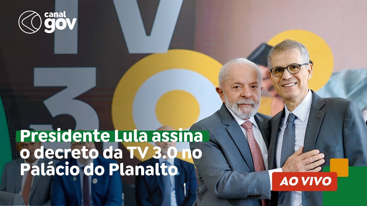 🔴 Presidente Lula assina o decreto da TV 3.0 no Palácio do Planalto