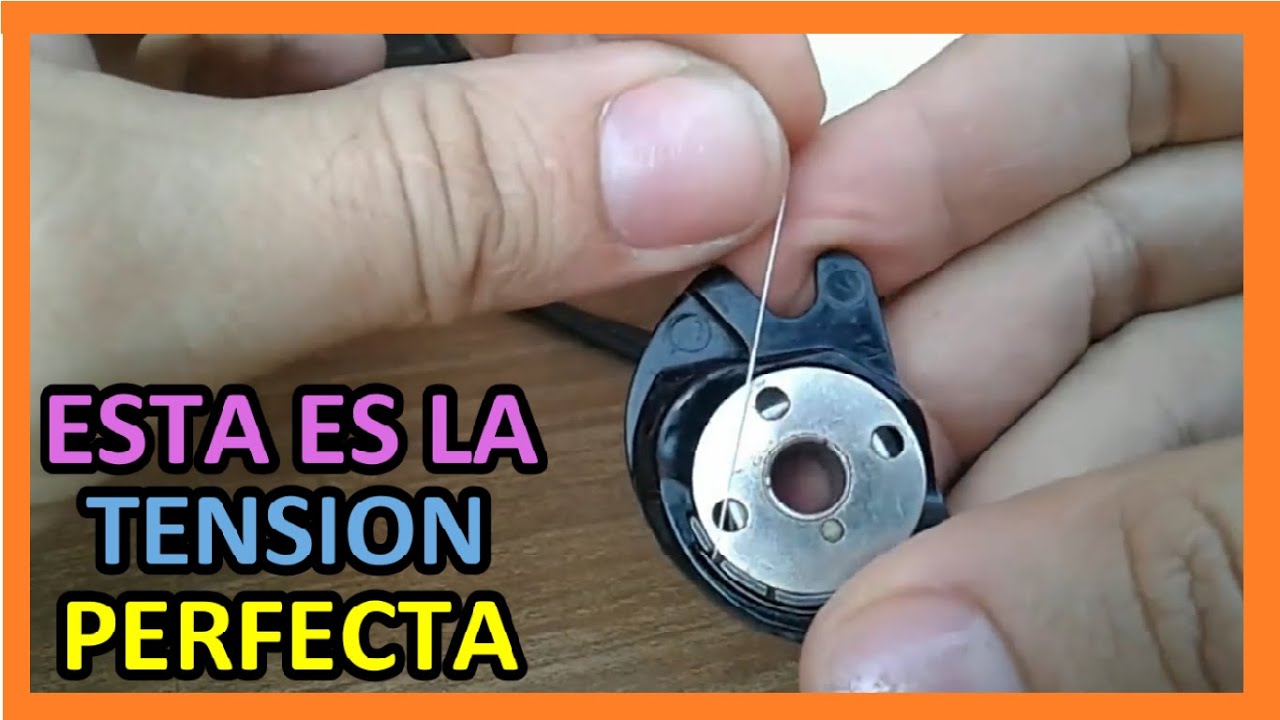 Como AJUSTAR la TENSION del HILO de la BOBINA de maquina de coser familiar