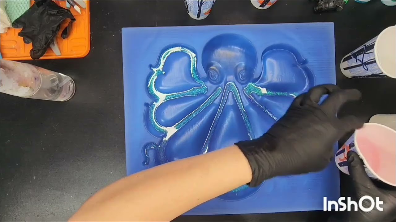 #418 Another large mold i made: Octopus charcuterie board. 