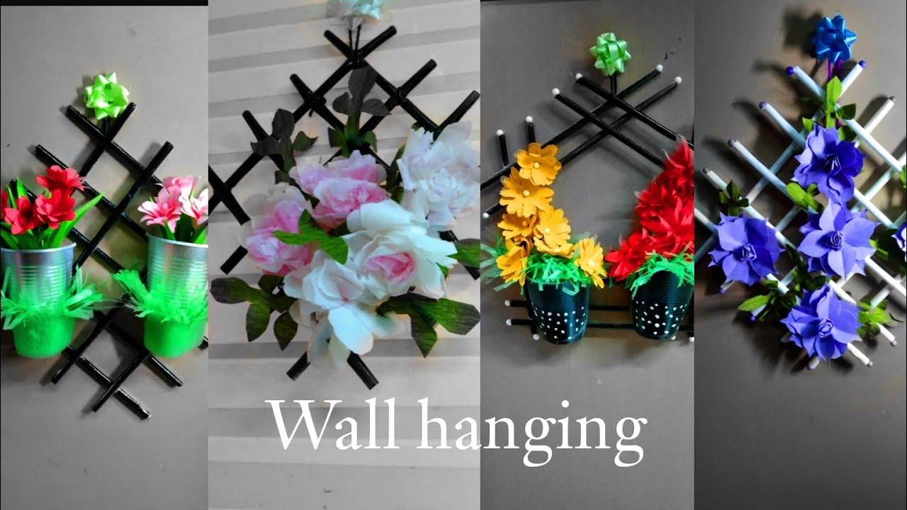 Wall hanging DIY using Straws | Beautiful wall decorations | Best out of waste