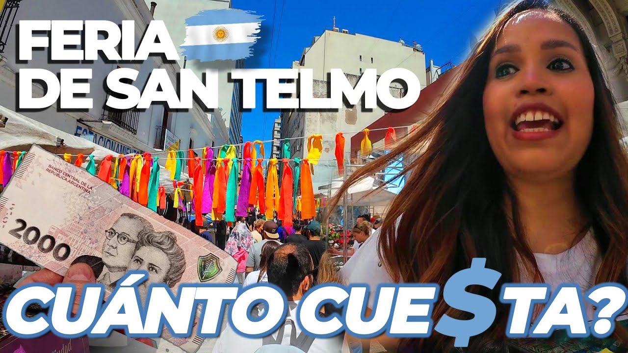 ¿Qué Encontré en LA FERIA SAN TELMO   MÁS  FAMOSA de Buenos Aires?😎 TODOS LOS PRECIOS
