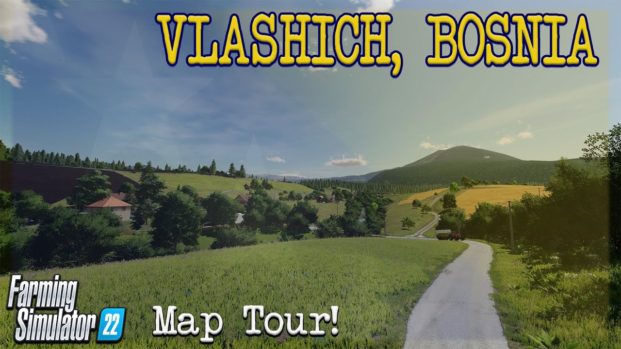 BEAUTIFUL ‘NEW’ BOSNIAN MOD MAP “VLASHICH” TOUR! ON Farming Simulator 22 (Review) PS5.