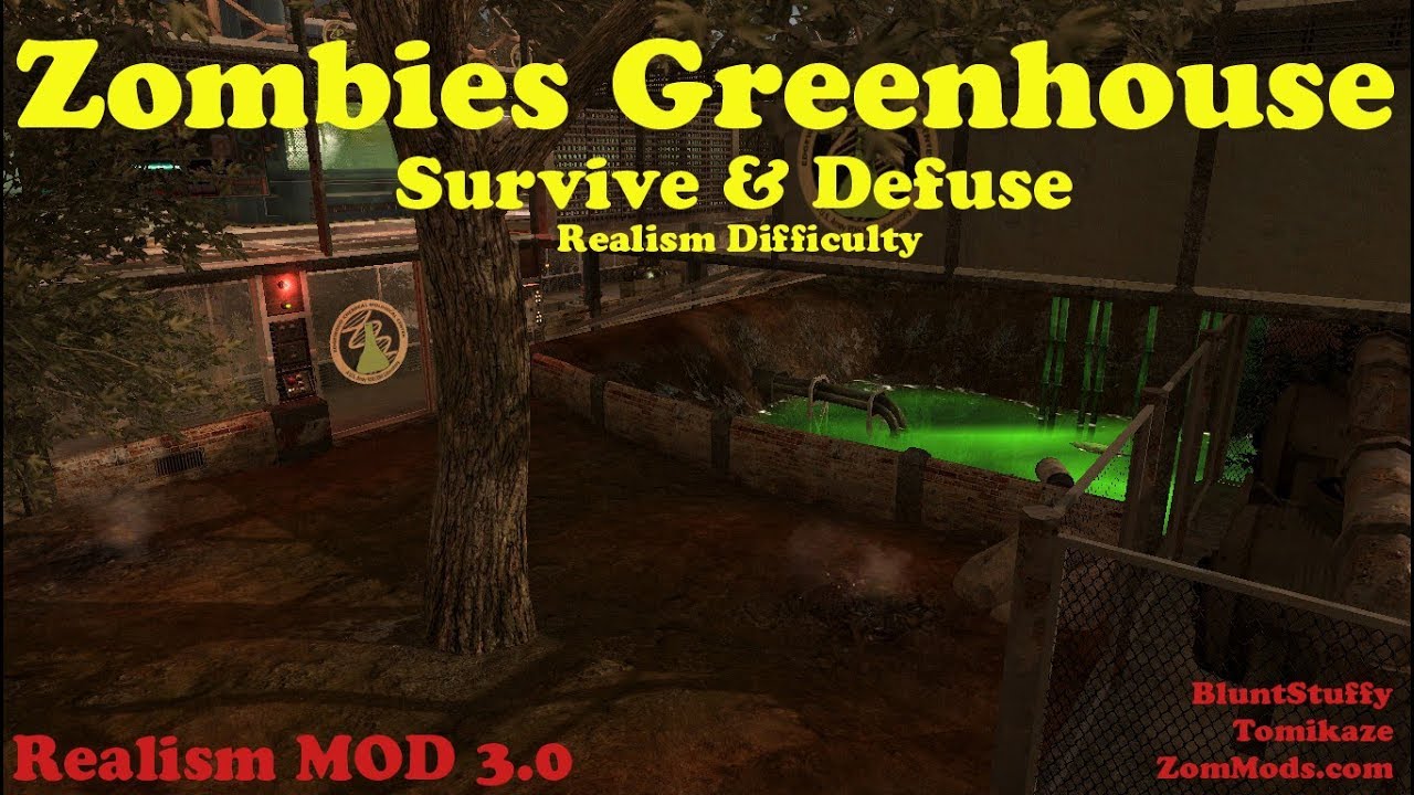Custom Zombies: Greenhouse - Solo on Realism Difficulty (no health regen)