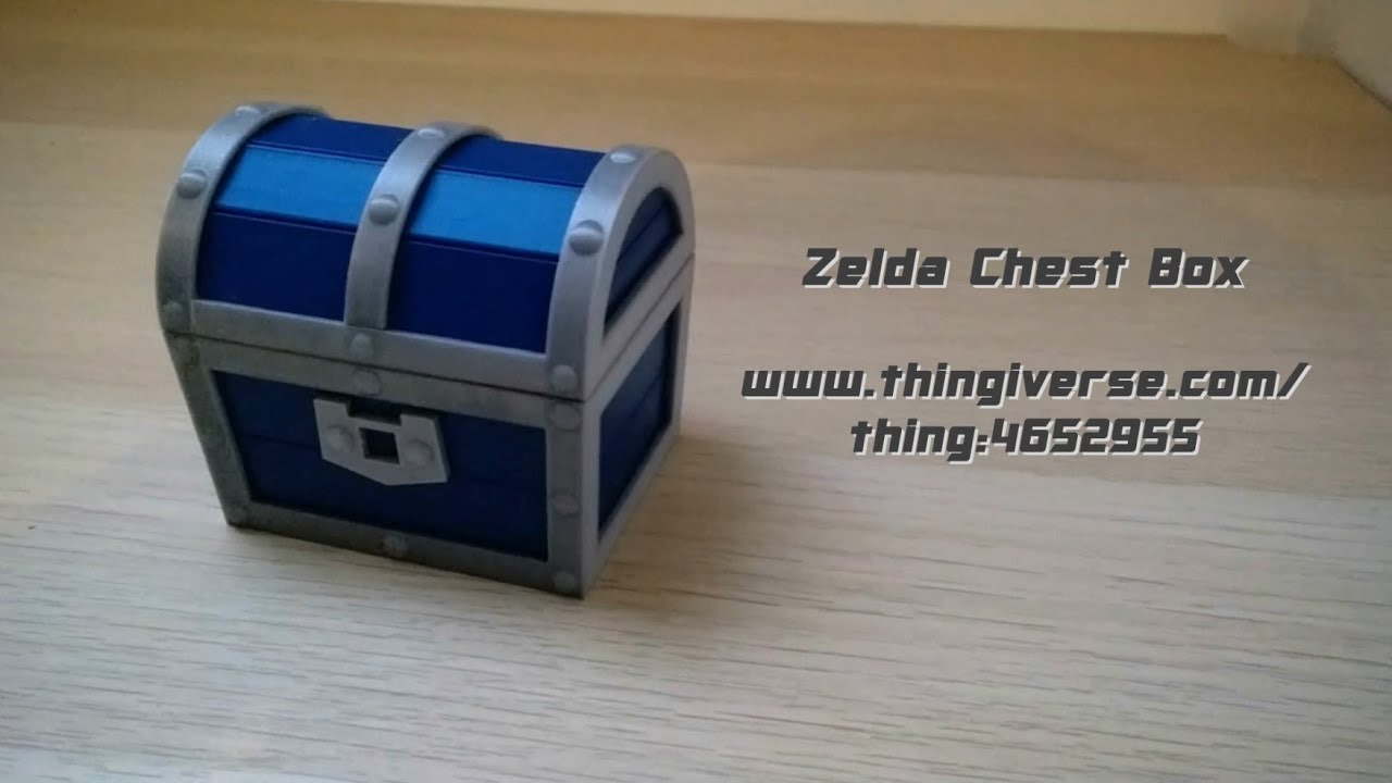 Zelda chest box 3D printed