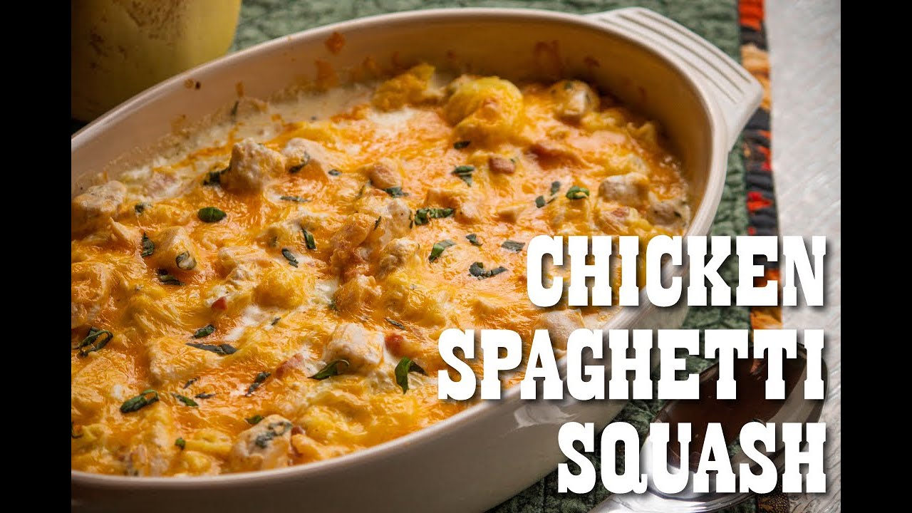 Family Recipes: Cheesy Chicken Spaghetti Squash
