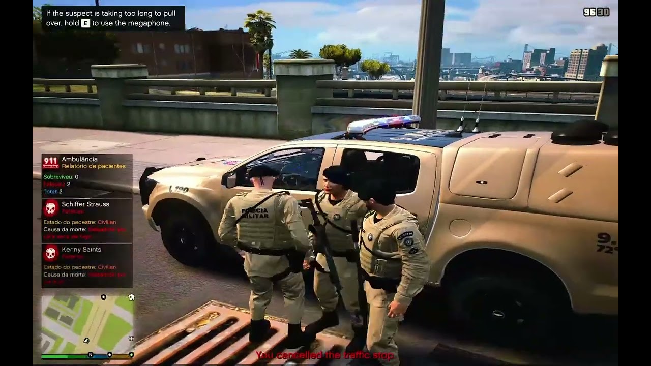 GTA V PATRULHAMENTO COM A NOVA S10 PMBA,BANDIDOS BALEADOS APÓS TENTATIVA DE ROUBAR LOJA E JOALHERIA