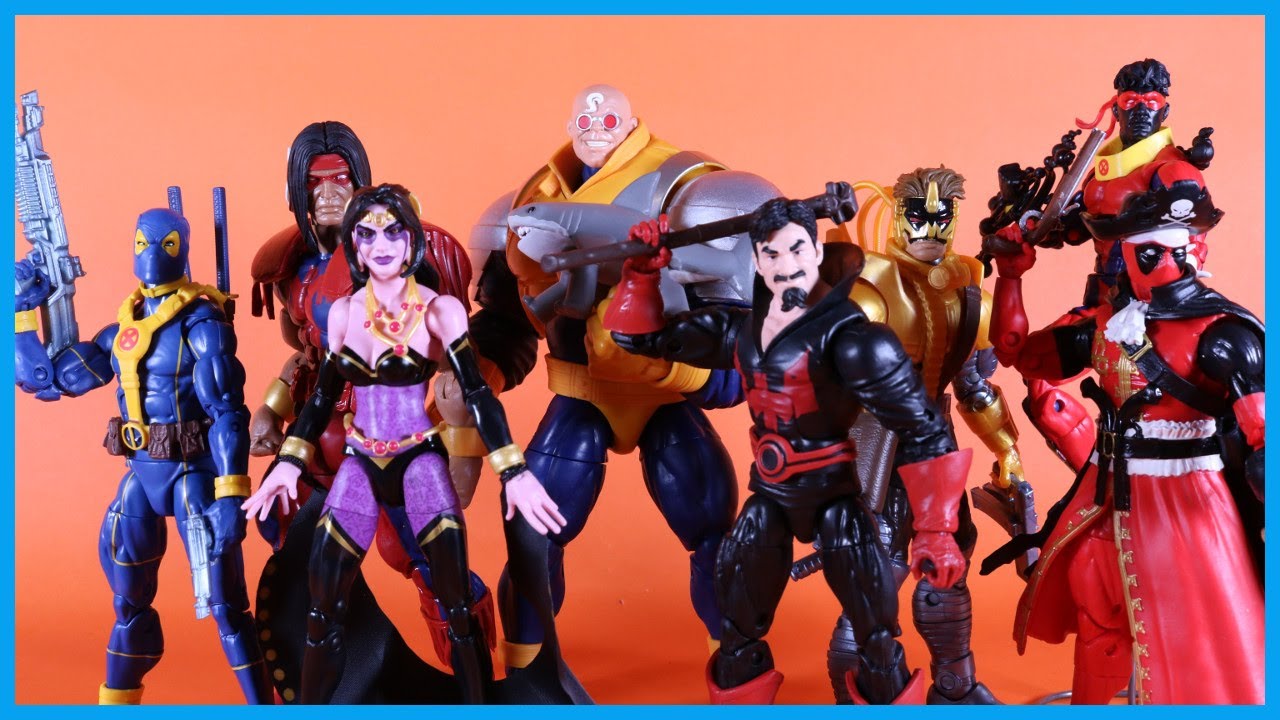 Marvel Legends DEADPOOL / STRONG GUY BAF Full Wave - Warpath Maverick Sunspot Action Figure Review