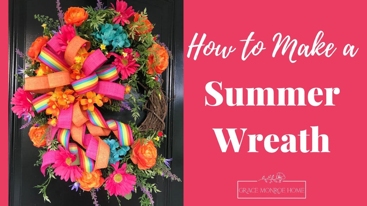 DIY Summer Wreath - How to Make a Wreath Tutorial - DIY Wreaths