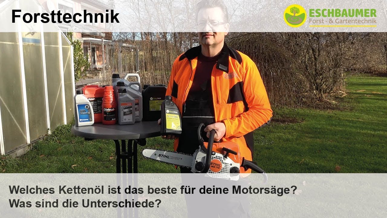 Welches Kettenöl ist das Beste für deine Motorsäge und wo sind die Unterschiede?