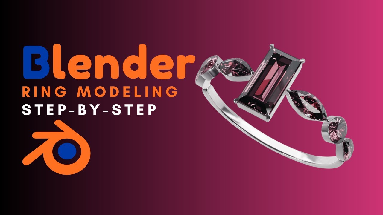 Blender Jewelry Modeling – Step-by-Step Ring Design Tutorial (Blender 4.4)