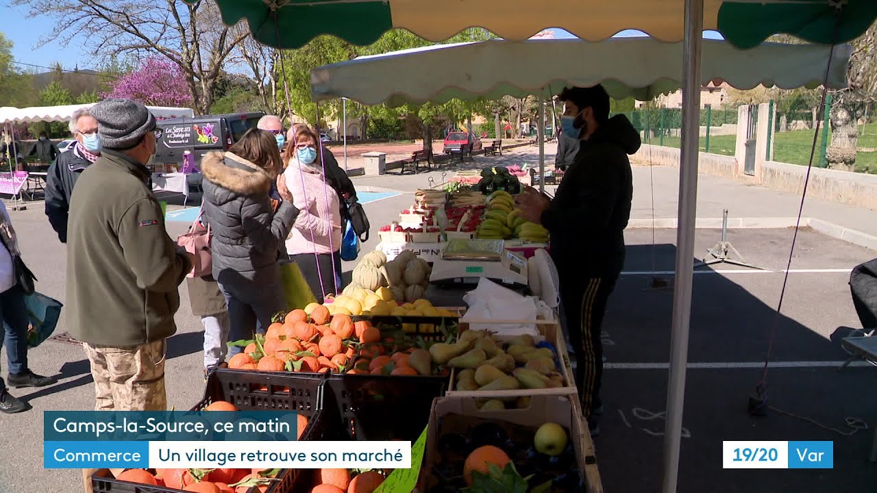 Camps-la-Source (83) : le marché hebdomadaire refait surface