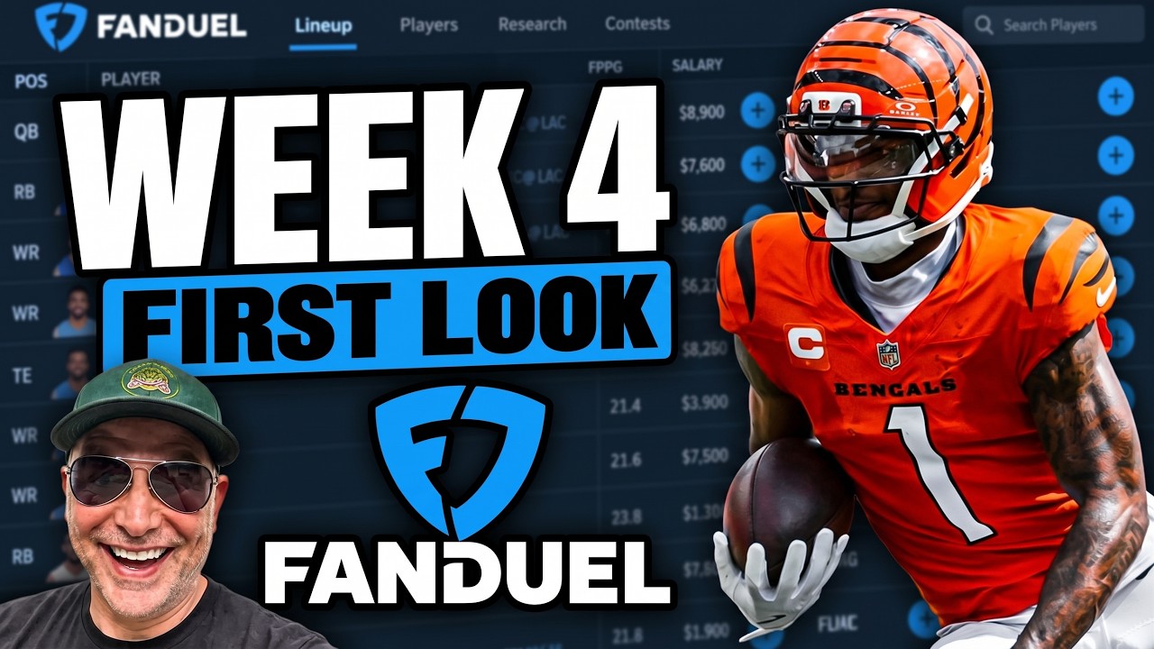Стратегия NFL DFS на 4-ю неделю для FanDuel 2026