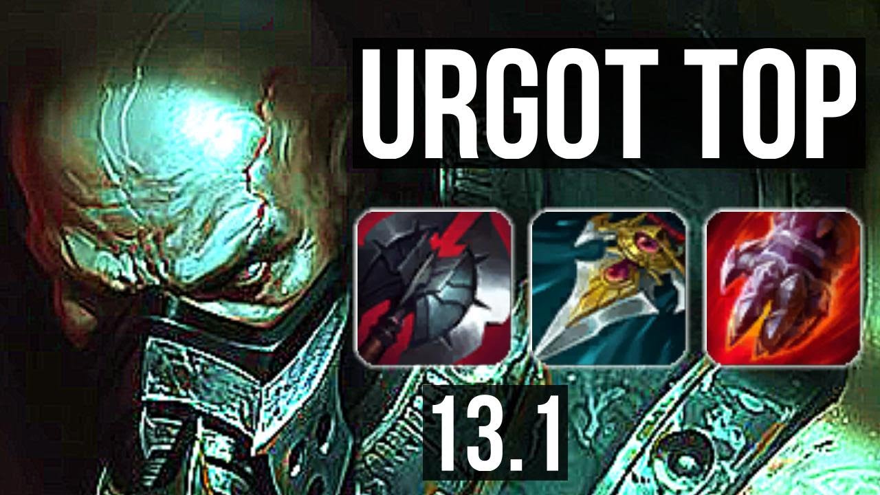 URGOT vs SETT (TOP) | 9 solo kills, 500+ games, Rank 10 Urgot | EUW Challenger | 13.1