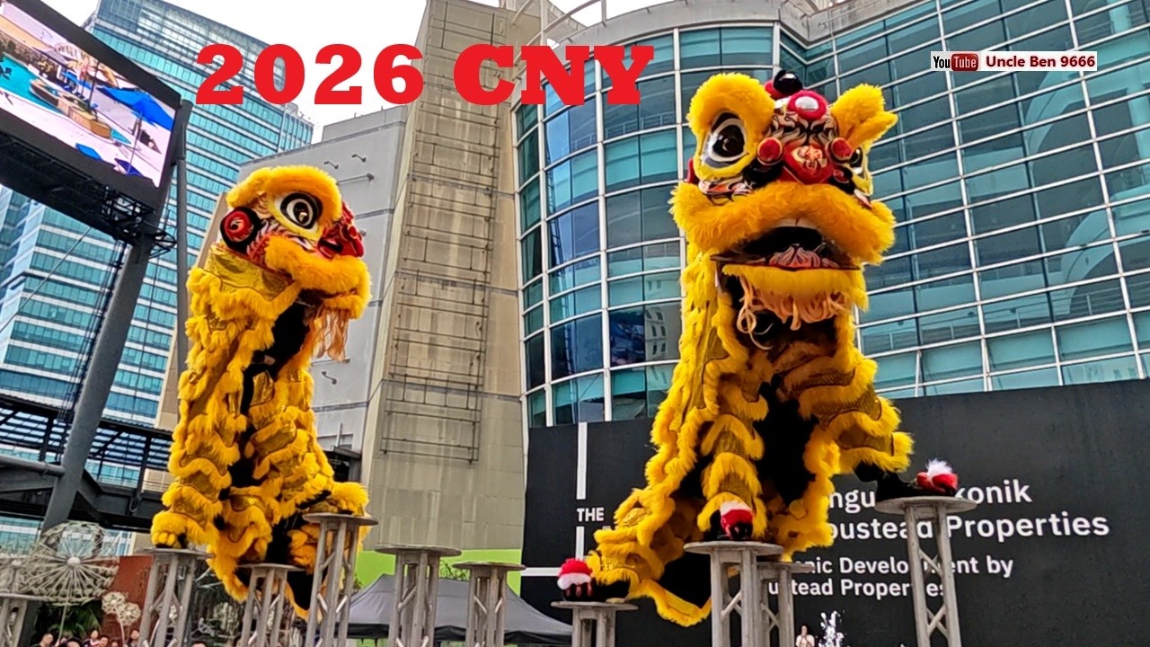 2026 CNY Acrobatic Lion Dance Performance (Double Lions) #theCurveMutiaraDamansara #吉隆坡光藝龍獅體育會
