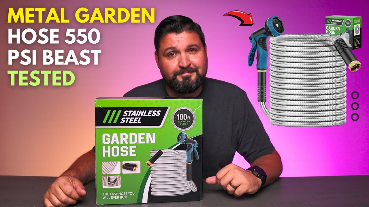 Metal Garden Hose 550 PSI Beast Tested!