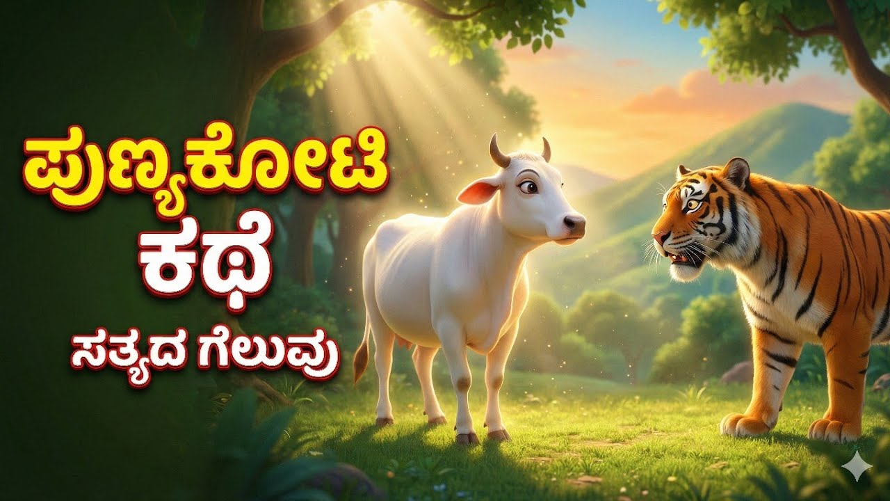🐄 ಪುನ್ಯಕೋಟಿ – ಸತ್ಯದ ಶಾಶ್ವತ ಗಾಥೆ#punyakoti #kannadastories 
