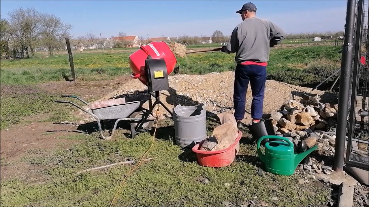 PRIMA LUCRARE CU BETONIERA MTX 140!