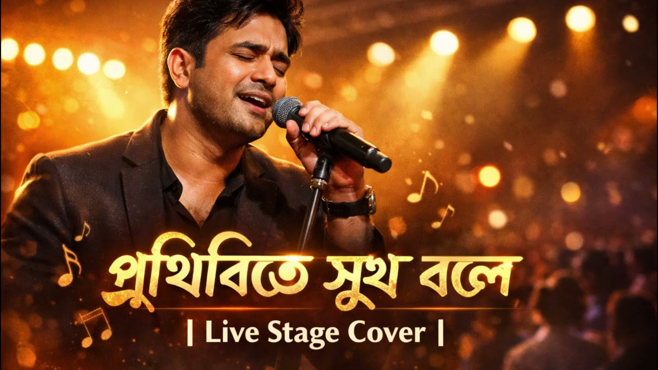 পৃথিবীতে সুখ বলে | Live Stage Cover | Salman Shah & Shabnur | Bangla Romantic Songs HD