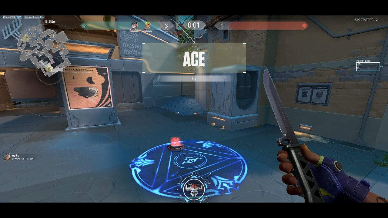 19 HP ACE in Valorant 😱🔥|