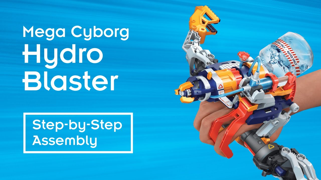 Mega Cyborg Hydro Blaster - Step-By-Step Assembly