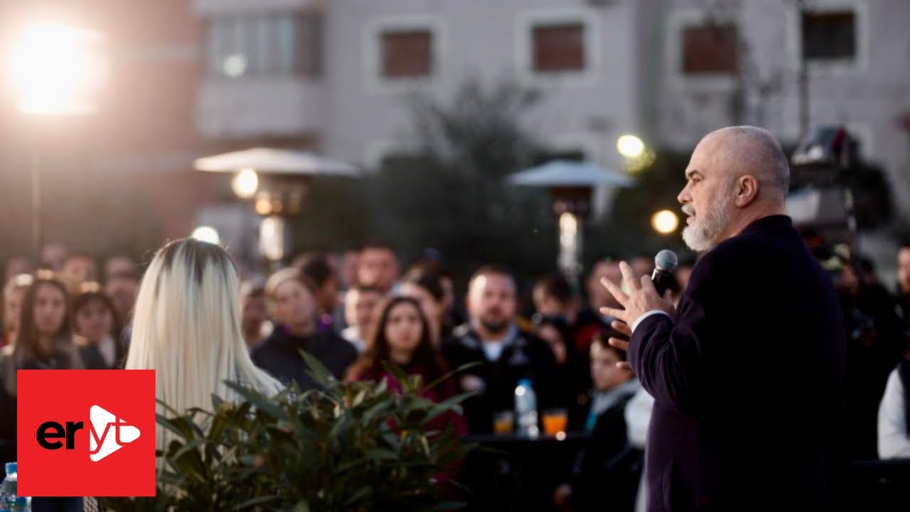 Kryeministri Edi Rama - Rrogozhinë, politika dhe të rinjtë