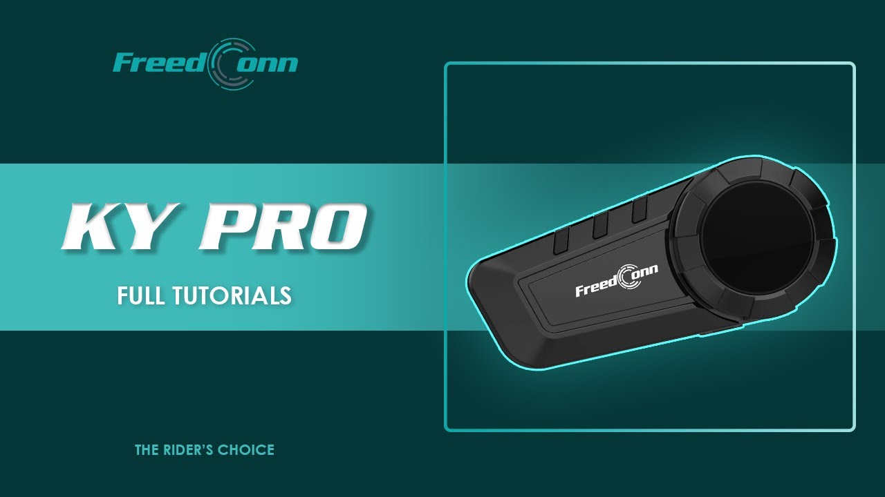 FreedConn KY Pro Motorcycle Helmet Bluetooth Headset| FULL TUTORIAL