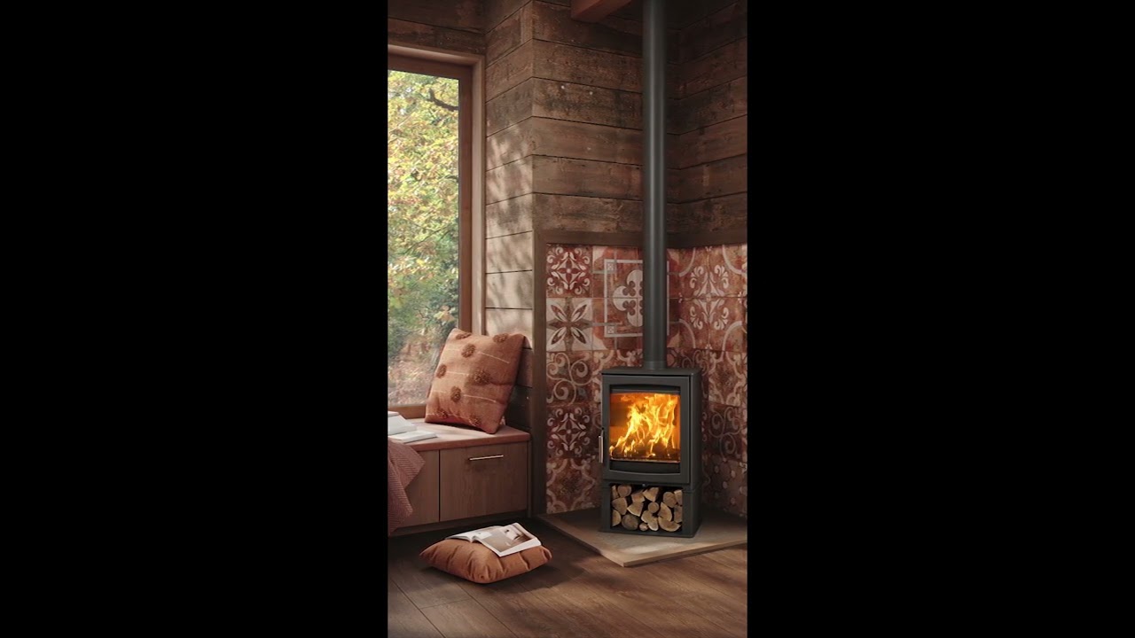 Hunter Stoves - Parkray Aspect 5 on tall wood store