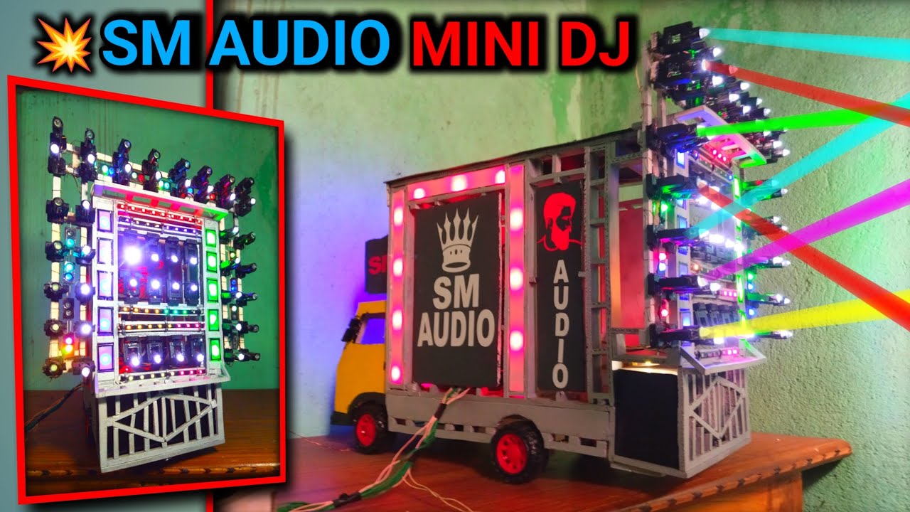 ODISHA KING 👑 SM AUDIO MINI DJ full setup 100+ SHARPY light