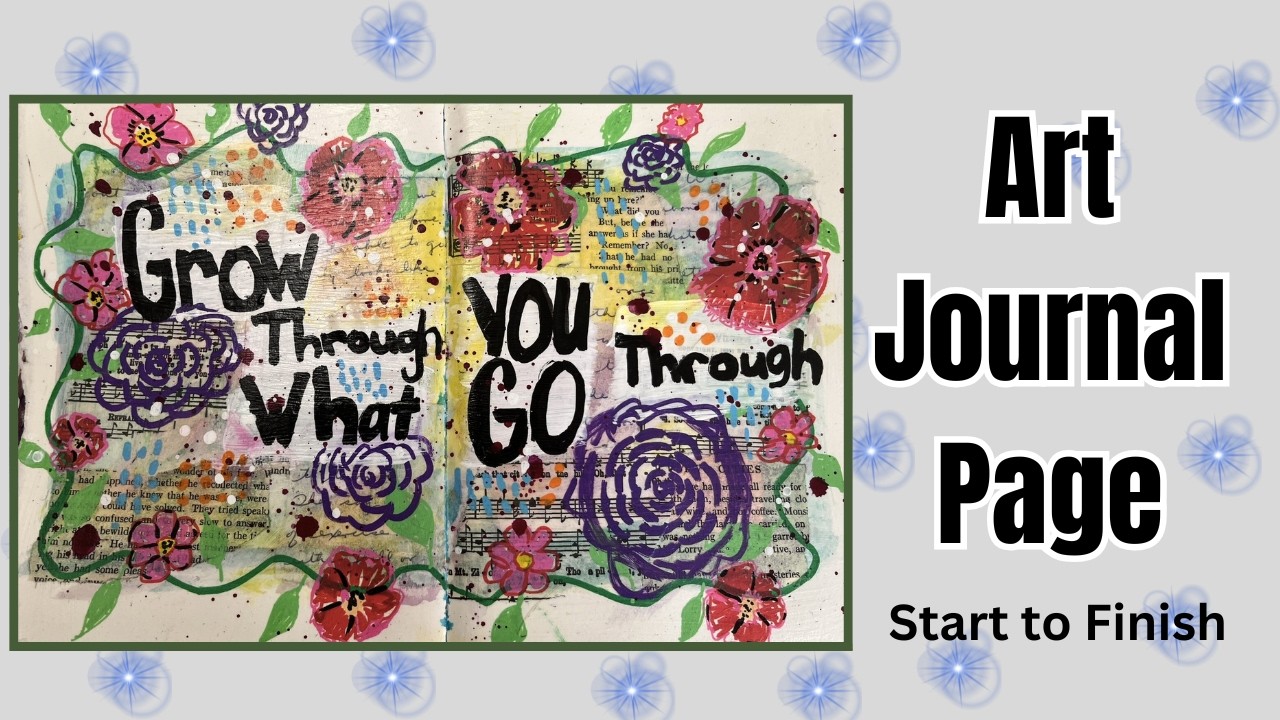 Art Journal Process in My Hand Made Journal