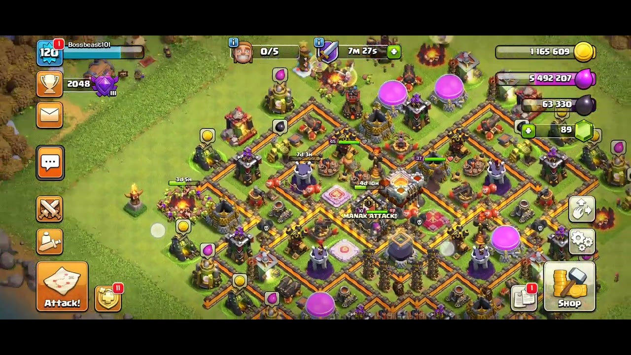 Clash of Clans:Th 11 Raiding for that loot