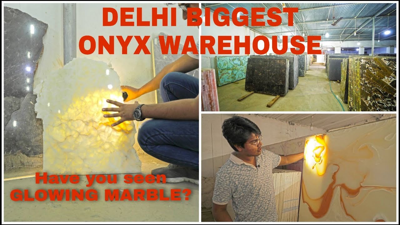 PREMIUM ONYX MARBLE IN DELHI | Transparent marble | NATURAL & HANDMADE ONYX | Market Survey Ep 04