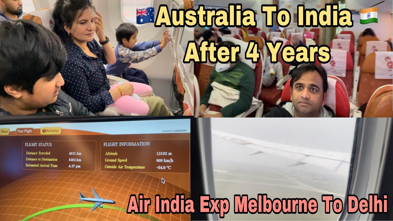 सफ़र में बने नए दोस्त । Australia To India After 4 Years | Air India Experience Melbourne To Delhi