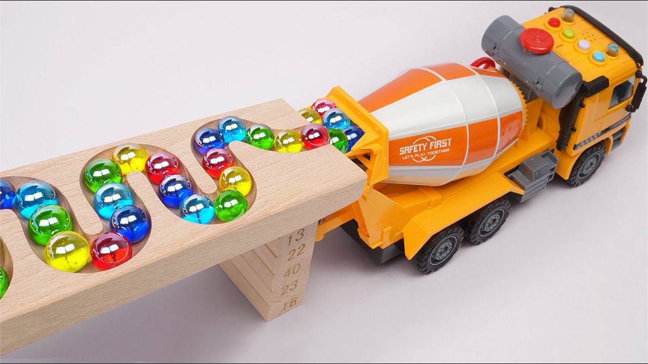 Marble Run Race ☆ HABA Slope, Dump Truck & Garbage Trucks & Ambulance & vehicles Full Compilation #3