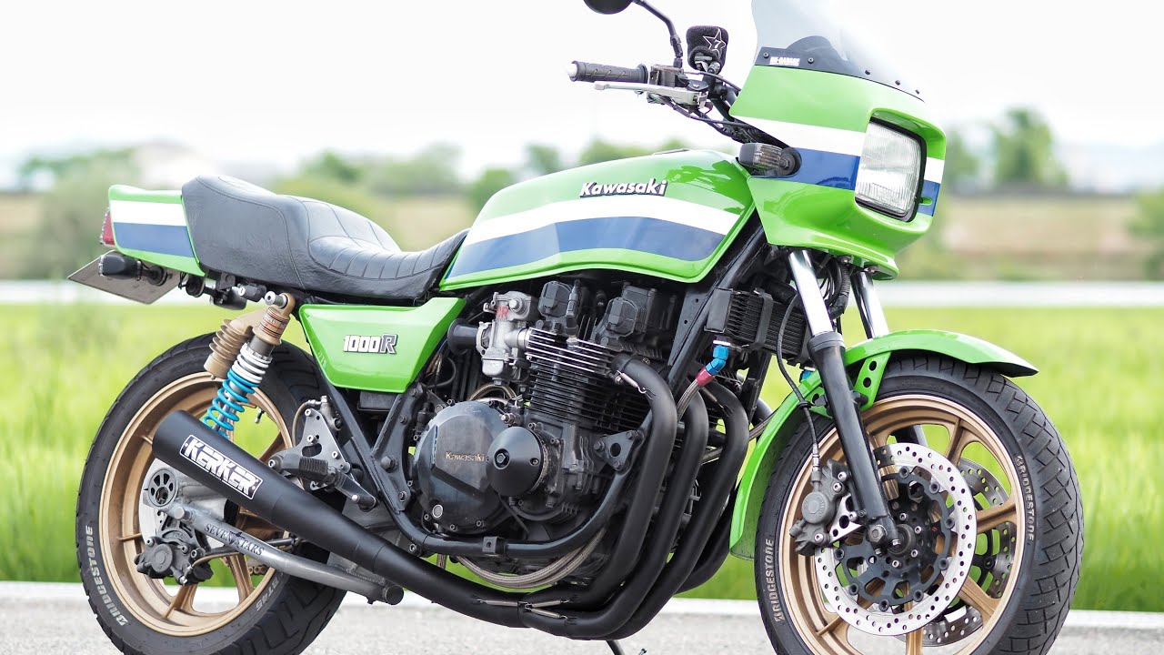 『BLファクトリーマフラー音』KAWASAKI Z1000R ローソンレプリカ モーリーキャストホイール CRキャブレター バックステップ ロッキードapキャリパー