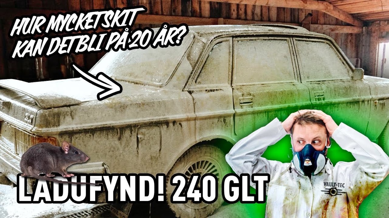 ÖVERGIVEN VOLVO 240 GLT FÖRSTA TVÄTT PÅ 20ÅR!
