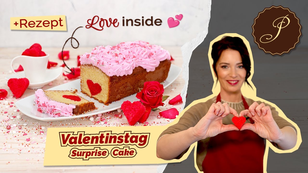 Valentinstag Surprise Cake! Überraschungskuchen zum Valentinstag ❤️ | Red Velvet Herz Kuchen