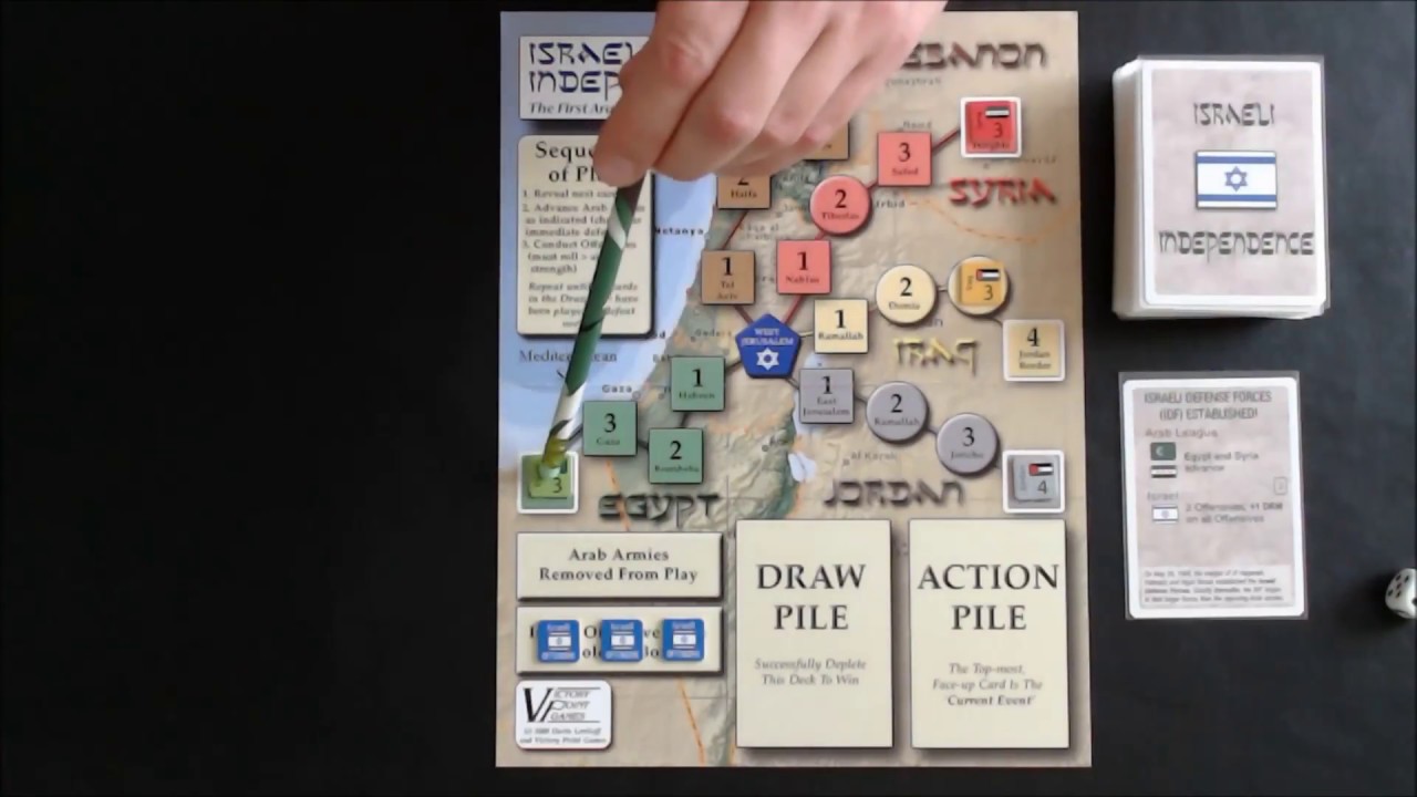 Israeli Independence Victory Point Games Zasady gry Recenzja Unboxing - Hexmagazine tale 8