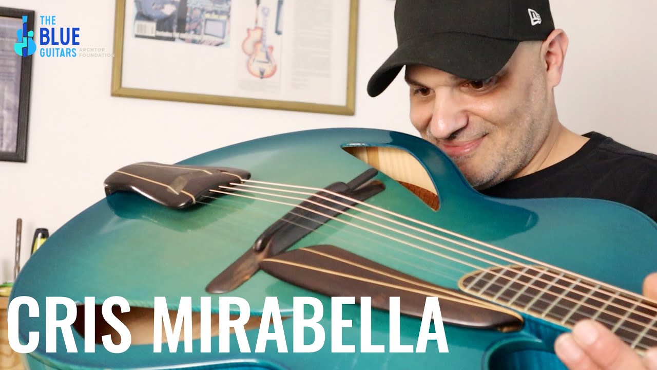 Luthier CRIS MIRABELLA checks out The D'AQUISTO BLUE CENTURA DELUXE - The Blue Guitar Collection