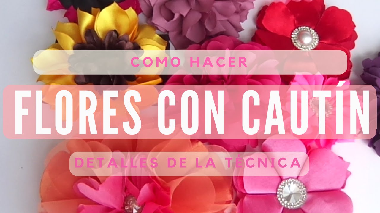 🎀Flores en tela con cautín🎀, detalles de la técnica Tutorial 22/Fabric flowers using soldering iron.