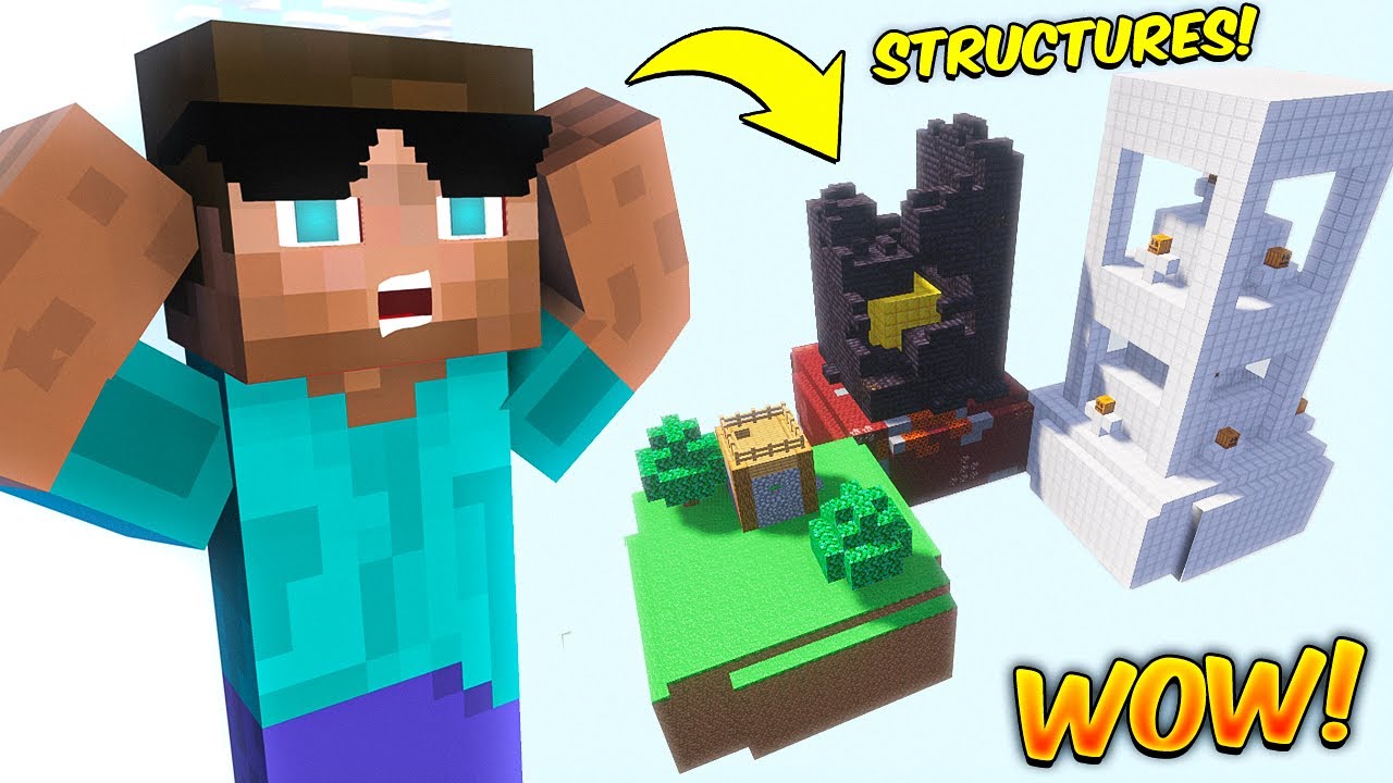 Minecraft but we can Craft CUSTOM STRUCTURES...