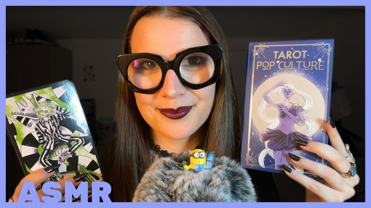 ASMR 😴​: Je vous montre mon TAROT POP CULTURE 🔮​​🃏​