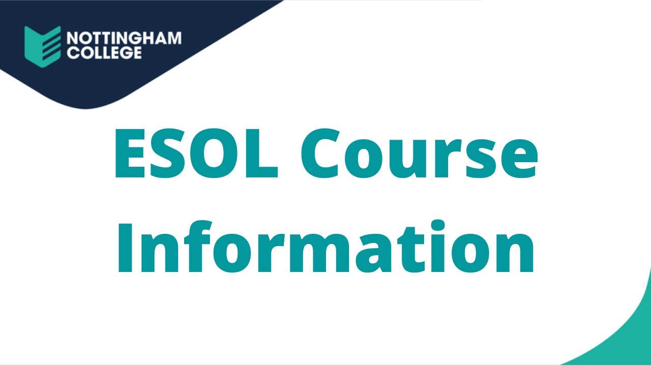 ESOL Course Options September 2021
