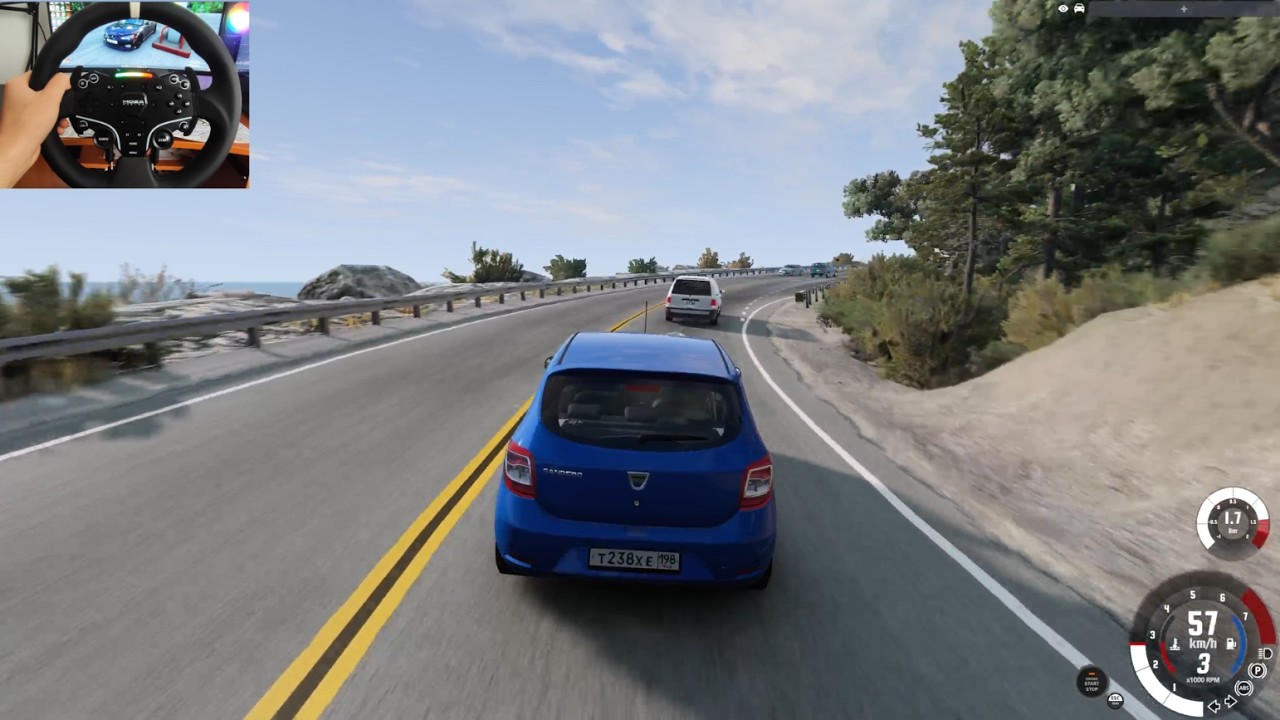 Dacia Sandero | BeamNG Drive | MOZA R5