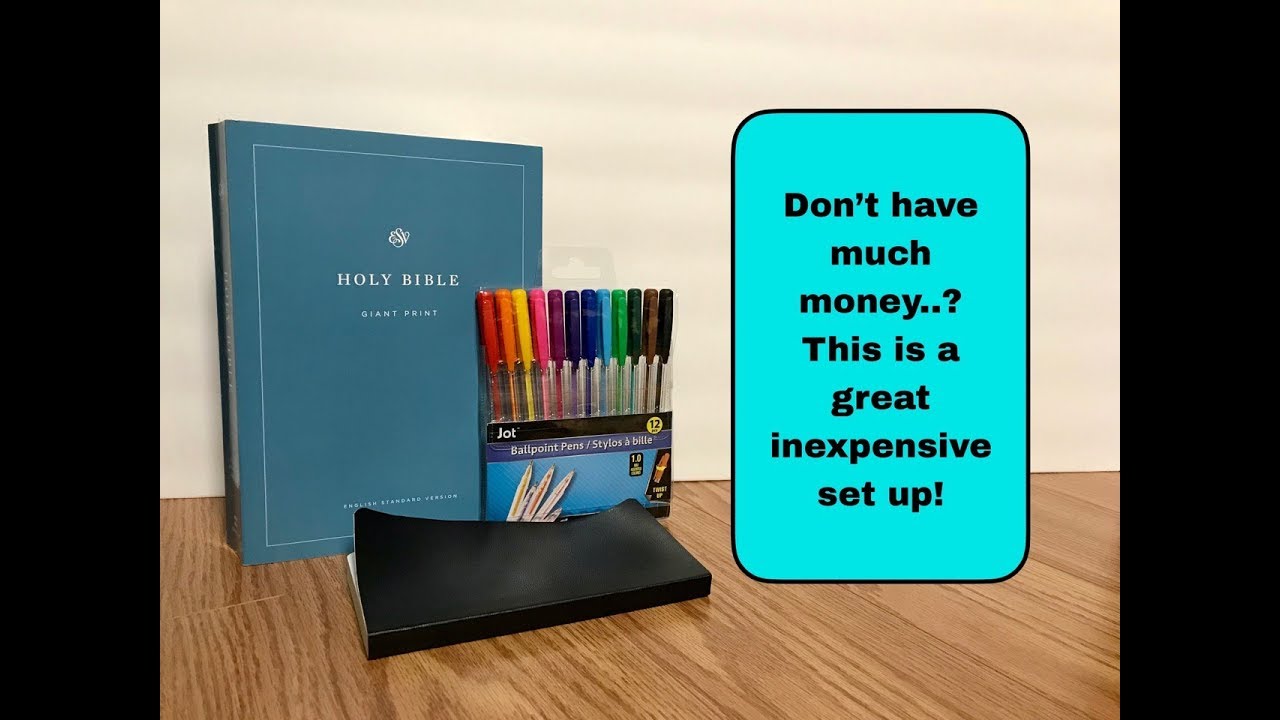 Inexpensive Bible set up - ESV Giant Print Bible Review