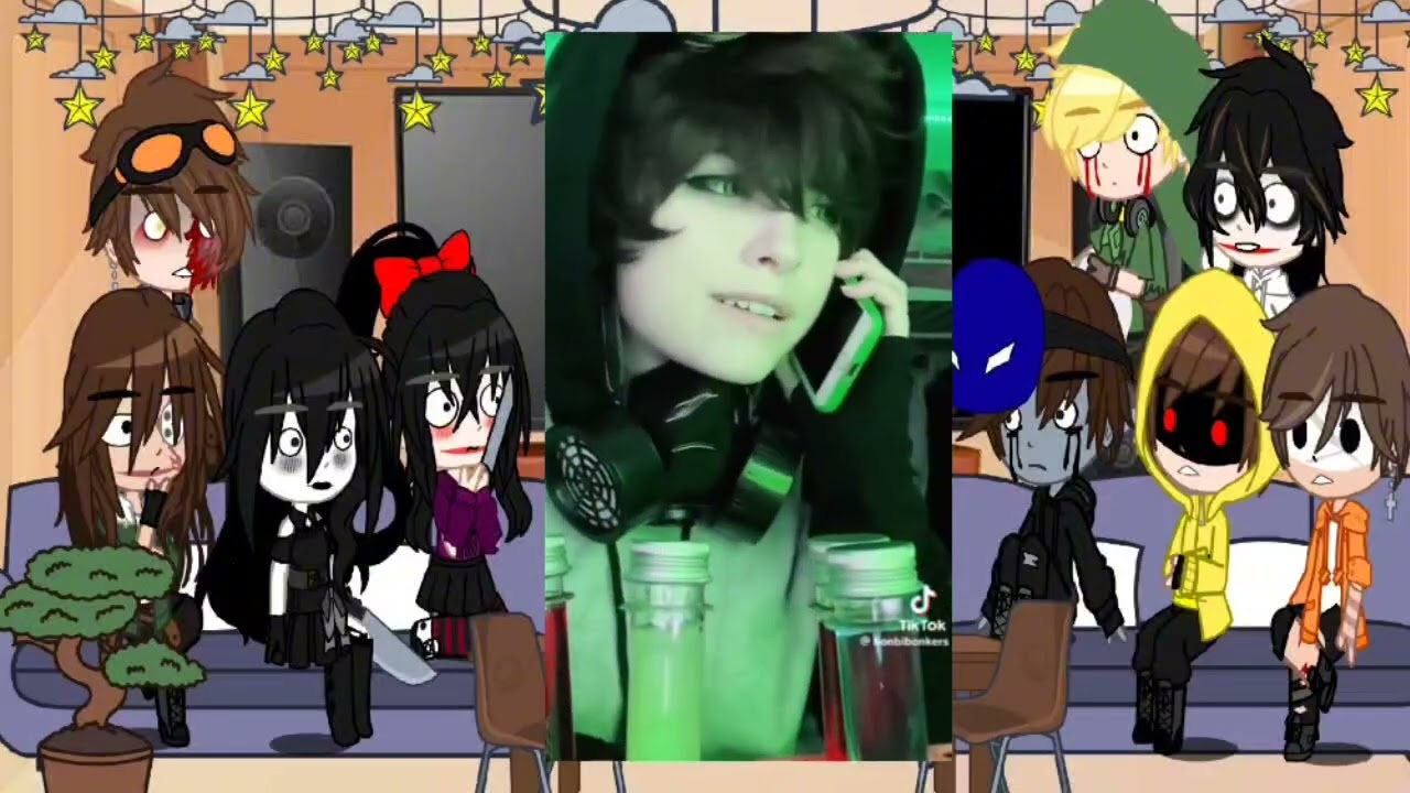 || creepypasta reacts to X-Virus & Ticci Toby || fw, b00d, tw, no ships, cursing || read desk ||