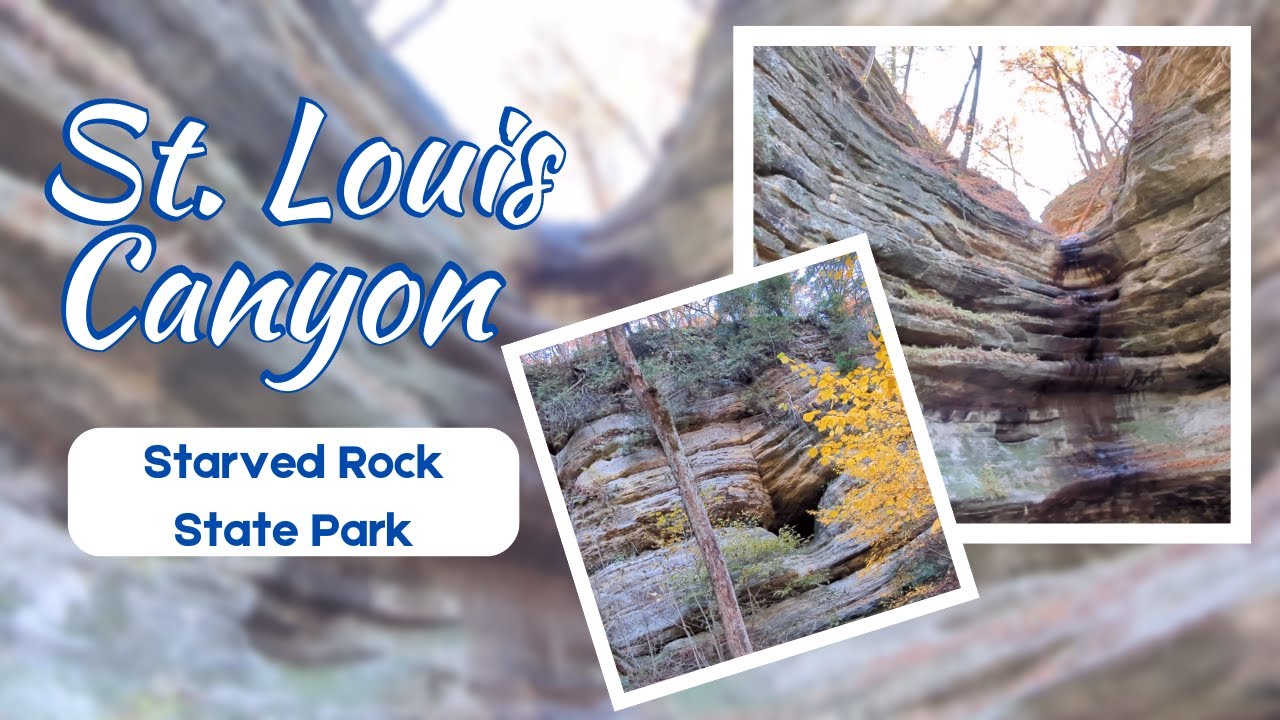 Hiking the St. Louis Canyon trail at Starved Rock State Park (Illinois)